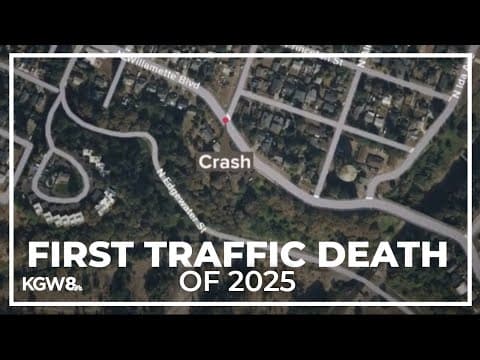 Single-car crash marks Portland's first traffic fatality of the year
