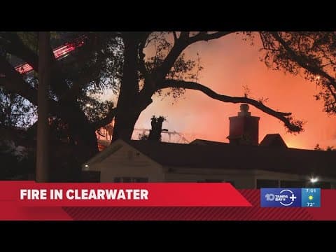 Crews responding to fire at Fairwinds Treatment Center in Clearwater