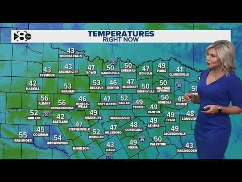 DFW Weather: Cool, comfortable temperatures move into North Texas