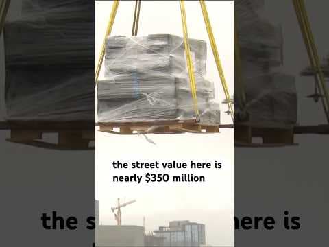 The US. Coast Guard offloaded and confiscated 37,000 pounds of cocaine in San Diego.