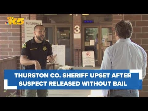 Car chase suspect released without bail, frustrating Thurston County sheriff