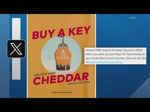 Arby's offers free cheddar cheese cups for the rest of 2024 in honor of National Cheese Lover's Day