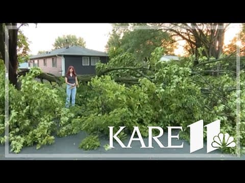 Crews clean up trees, damage after two nights of storms