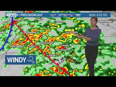 Cool and pretty weather Sunday, stormy and windy Monday