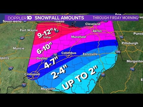 Winter Storm Update: Tracking snow moving through central Ohio