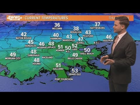 New Orleans Weather: Brief warm up ahead of potential wintry mix next week