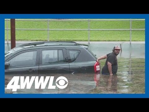 Two men rescued from rising flood water in Lakeview