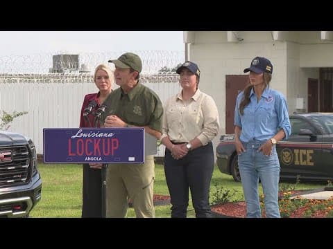 Governor Landry and officials announce plan to hold federal immigration detainees at Angola