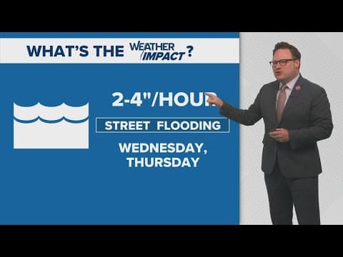 Weather Impact Alert: flooding concern Wednesday through Friday