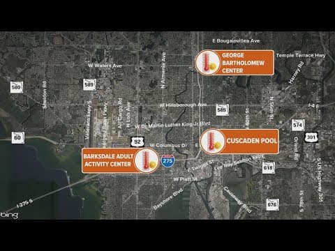 Tampa opens up cooling stations due to heat advisory