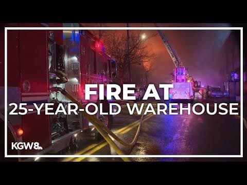 Large fire burns warehouse belonging to longtime North Portland small business