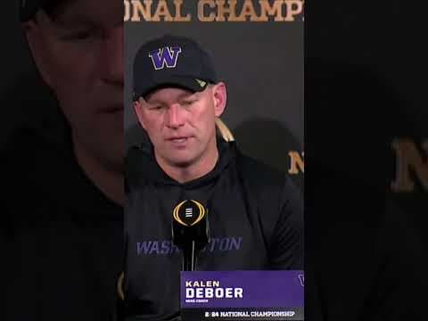 UW's head football coach discusses championship loss #shorts