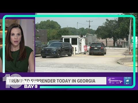 Trump set to surrender in Georgia on charges that he sought to overturn 2020 election
