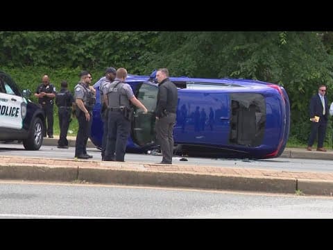 Off-duty DC Police officer shot while driving to work; 2 suspects in custody