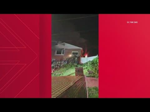 Firefighter battle duplex blaze in DC