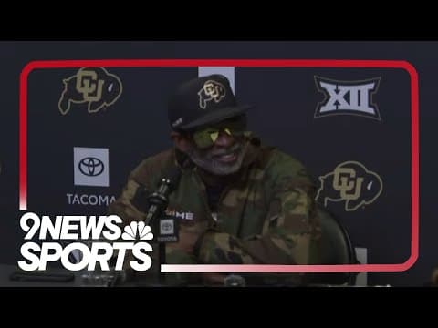 Deion Sanders holds news conference before Utah rivalry game