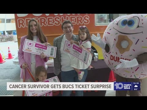 Cancer survivor gets surprised with Bucs tickets