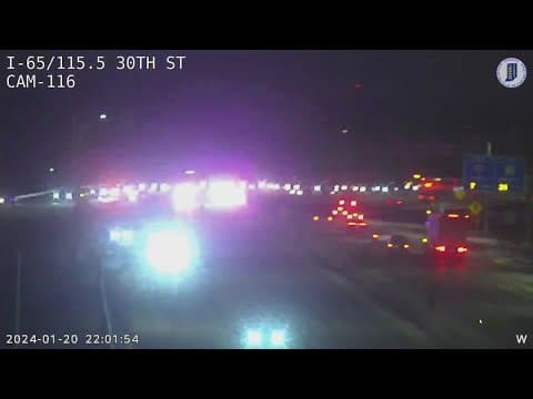 Indiana State Police Trooper critically injured after being hit on I-65