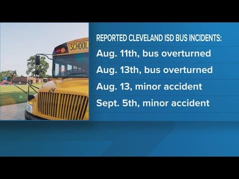 Cleveland ISD reports 4th school bus crash in a month