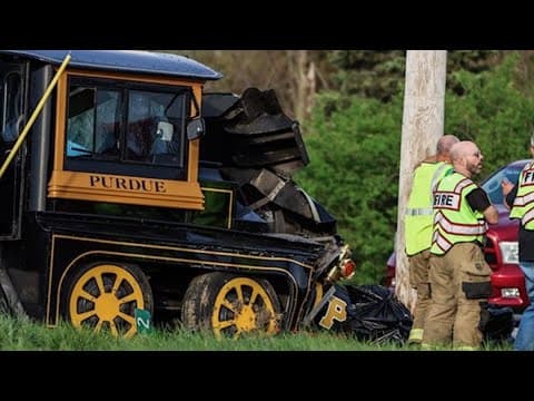 Deputies believe 'tire malfunction' caused deadly crash involving Purdue's Boilermaker Special