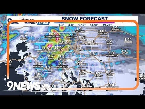 Colorado Weather | Foggy morning before snow moves in, mountain snow continues all weekend