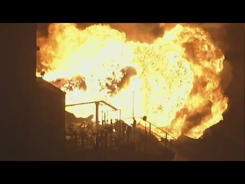 Oil refinery explodes with huge fireball in California