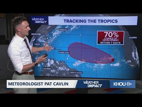 Tropical update: Wave in Atlantic has 70% chance for development