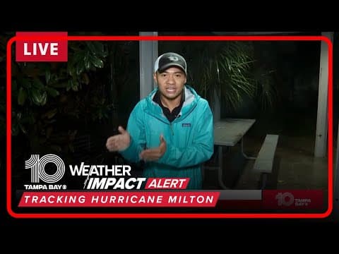 Stronger winds in Lakeland during Hurricane Milton