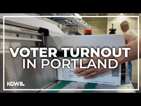 Here's how latest voter turnout is looking in Portland metro counties