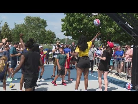 Community basketball court revealed at Indiana State Fairgrounds