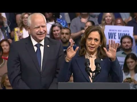 Kamala Harris and Tim Walz full speeches from rally in Pennsylvania