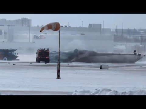 LIVE: Plane from Minneapolis crashes in Toronto