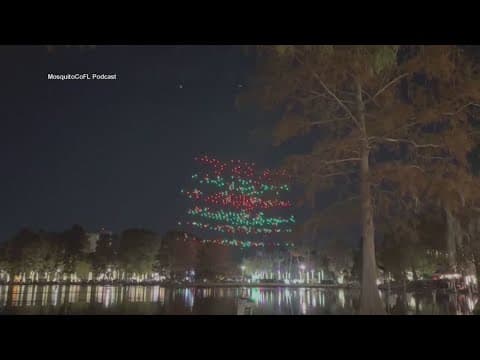 A child was hospitalized after drones fell into a crowd of people at a holiday show