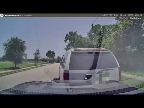 Police chase and shooting outside southwest Houston middle school captured on newly released body ca