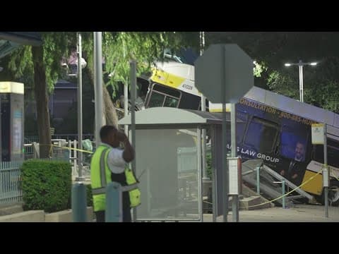 DART bus crashes into Dallas DART rail station