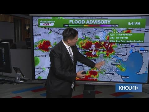 Meteorologist Chris Ramirez tracking slow-moving storms across Houston