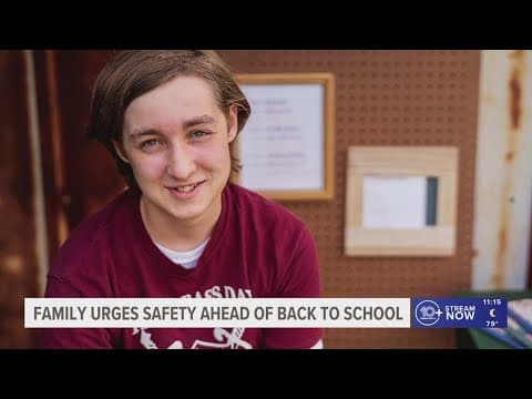 Family of teen killed on the way to a bus stop 3 years ago urges safety ahead of school year