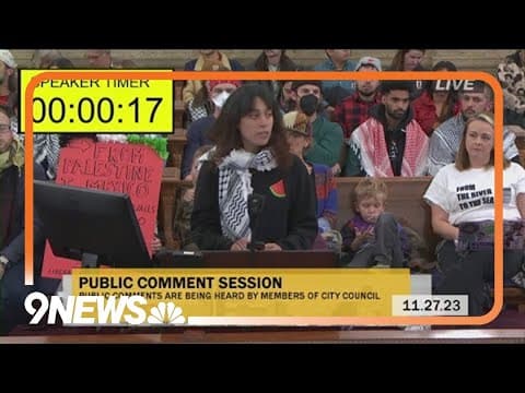 Israel-Hamas conflict, pro-Israel conference focus of public comment at Denver City Council