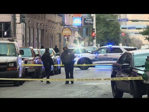 NOPD blocks off intersection following double shooting in CBD