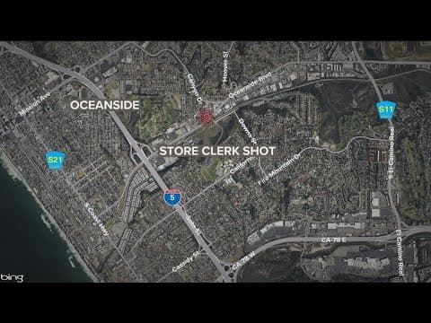 Police: Oceanside mini-mart clerk shot in armed robbery; severely wounded