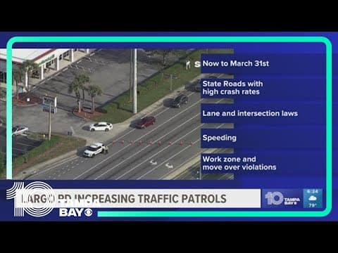 Largo Police increasing traffic patrols