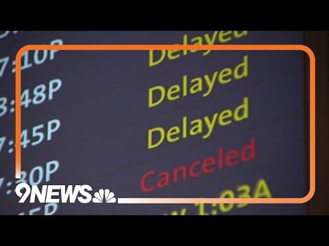 Denver airport travelers face delays, cancellations amid snowstorm