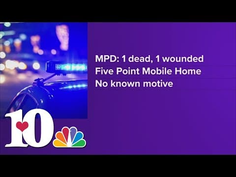 MPD: One dead, one wounded after shooting in North Morristown