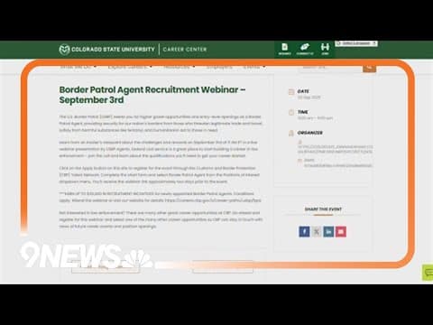 Border patrol recruiting agents at CSU, angering current students