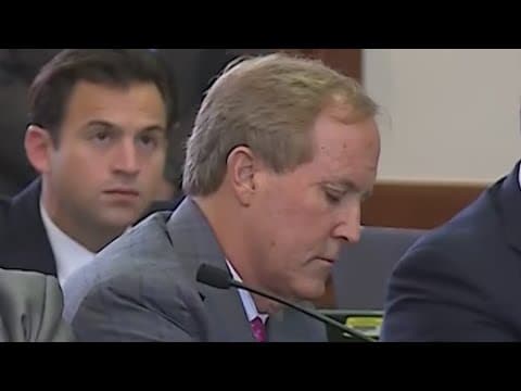 Senators deliberating in Ken Paxton impeachment trial