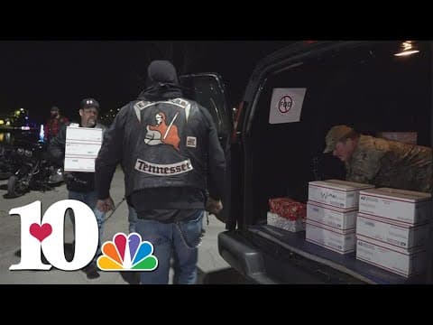 'It lets you know somebody at home cares' | Knoxville biker club sends gifts to deployed troops