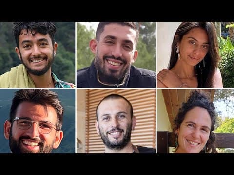 Who were the 6 hostages whose bodies the Israeli military recovered from Gaza?