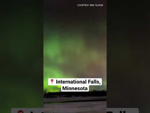 #NorthernLights dazzle over Minnesota! #shorts #kare11 #minnesota