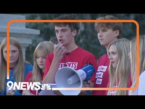Students protest gun violence at Colorado capitol
