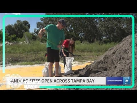 Sandbag sites open across Tampa Bay ahead of tropical weather